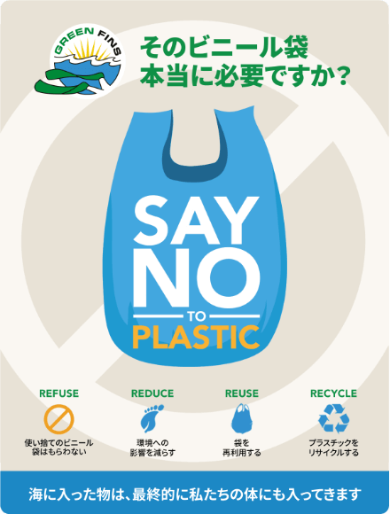 使い捨てプラスチック製品の不使用